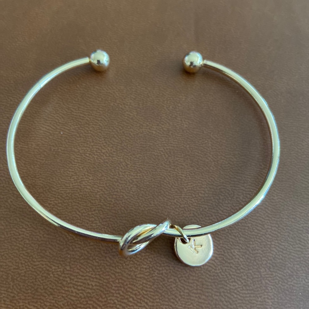 Knotted “K” bracelet